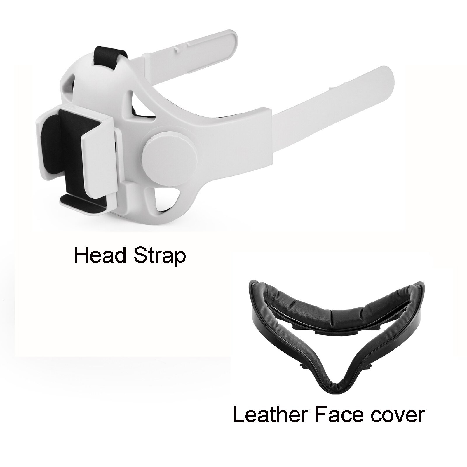 Head Strap For Oculus Quest 2 Elite Head Strap Adjustable Facial Interface Comfort For Oculus Quest 2 VR Glasses Accessories: set E