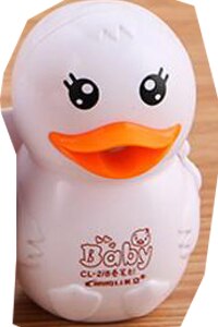 Sacapuntas de lápiz para estudiantes de goma, bonita forma de pato, papelería para estudiantes, compra 2 uds enviar , 3083: Little White Duke