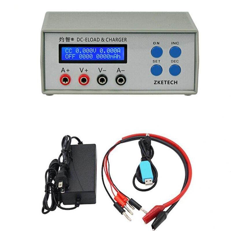 EBC-A05+ Battery Capacity Power Performance Electronic Load Tester Charger for Mobile Battery Computer 5V Output: Standard with cable