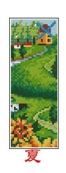 seasons 3 Craft Stich Cross Stitch Bookmark Christmas Plastic Fabric Needlework Embroidery Crafts Counted Cross-Stitching Kit 2: Green