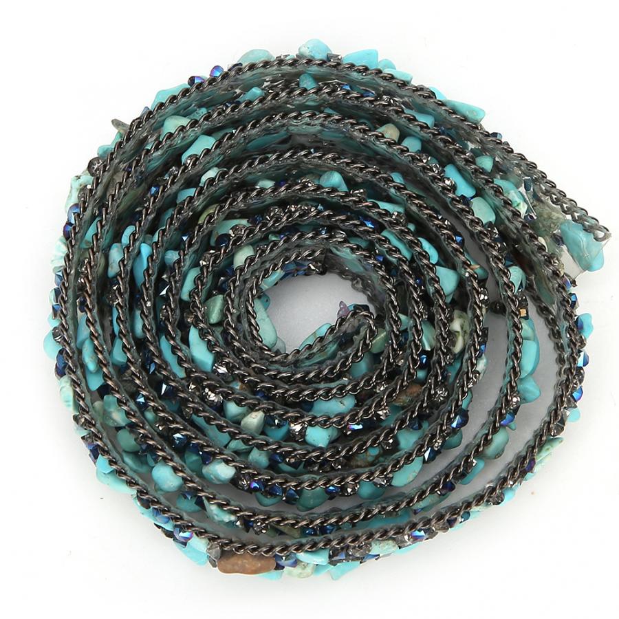 Strass grus band kedja kläder skor kristall strass kedja dekoration tillbehör 1.5cm bredd