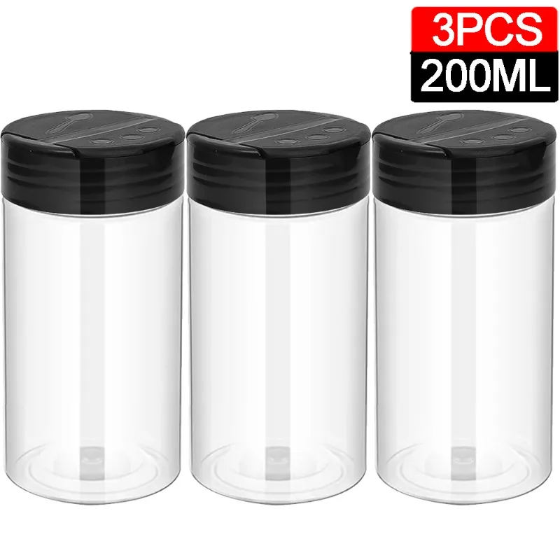 10/1PCS Clear Spice Bottle Seasoning Shaker Bottles Pepper Jar with Lid BBQ Condiment Dispenser Kitchen Powder Storage Container: Burgundy