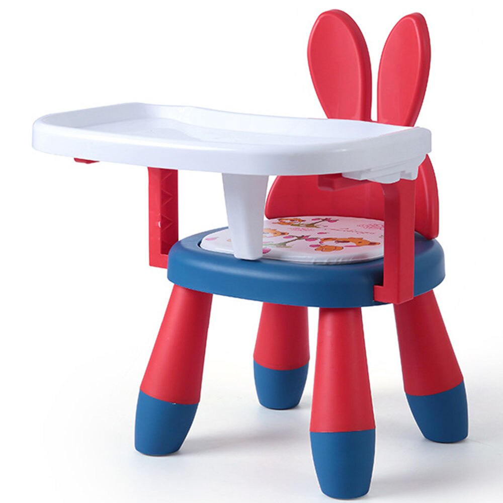 Kind Kruk Baby Eten Eetkamerstoel Baby Call Stoel Achterbank Familie Kleine Bench Lage Eettafel En Stoel: Blue and red rabbit