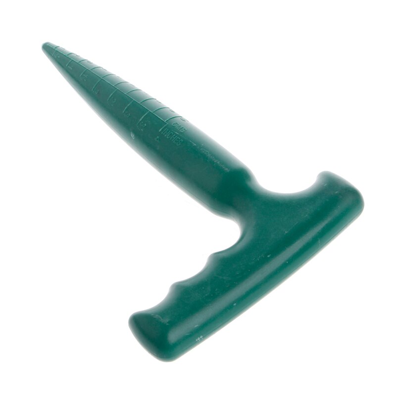 OOTDTY Plastic Green Dibber Digging Hole Tool Garden Bonsai Flower Planting Weeding Seedling For Seedstarting,Planting,Weeding