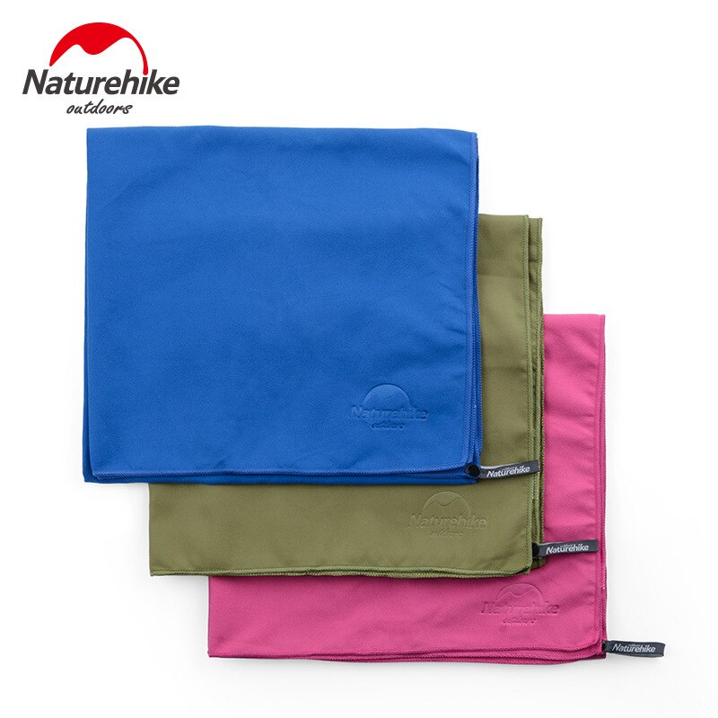 Naturehike-Toalla de microfibra de natación, 3 colores, 80x40cm, 130x73cm, ultraligera, absorbente para exteriores, Toalla de baño de secado rápido para ciclismo de agua