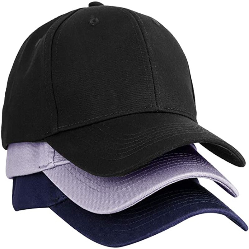 Men Women Solid Color Style Plain Baseball Cap Dad Hat Adjustable Low Profile Street Hip Hop Trucker Cap