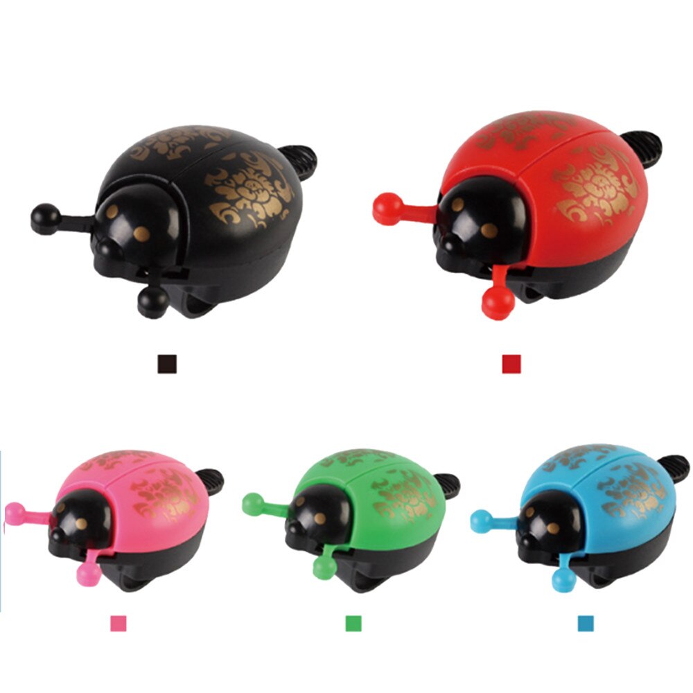 Bike Bells Alarm Horn Bicycle Ladybug Bell Ladybird Alarm Bell Ring Horns Bike Metal Handlebar Horn Cycling Safety Accessories