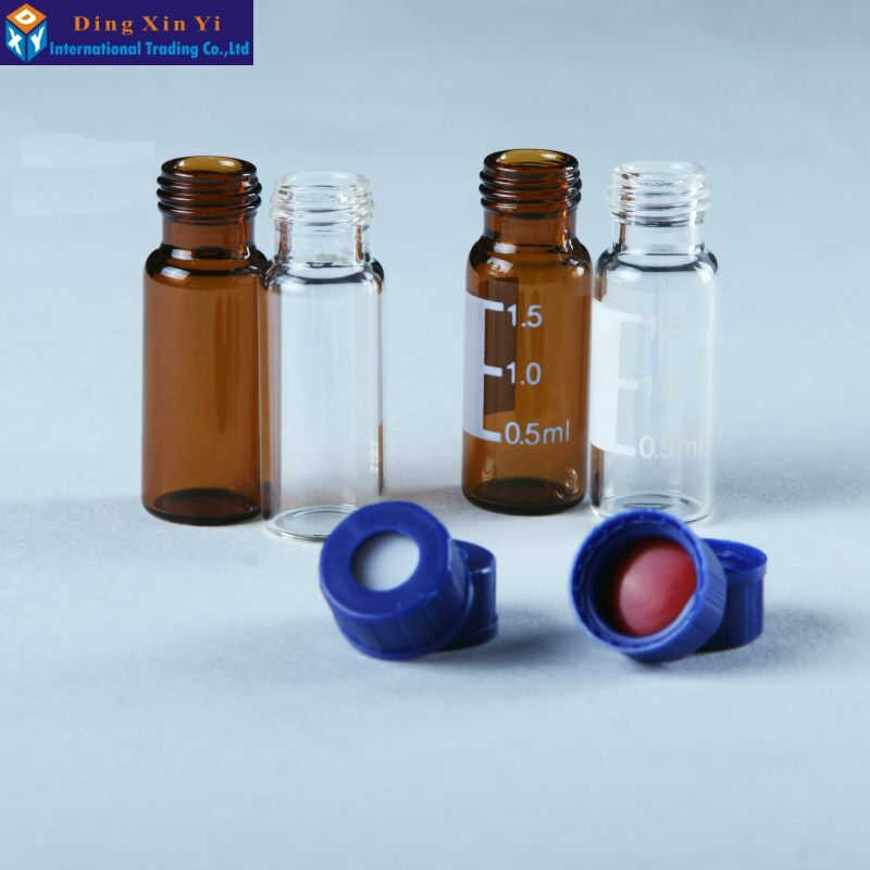 Botella cromatográfica transparente de bayoneta HPLC, viales automuestreadores de espacio frontal adecuados para aguas Agilent Varian, 100/lote, 1,5/2ml