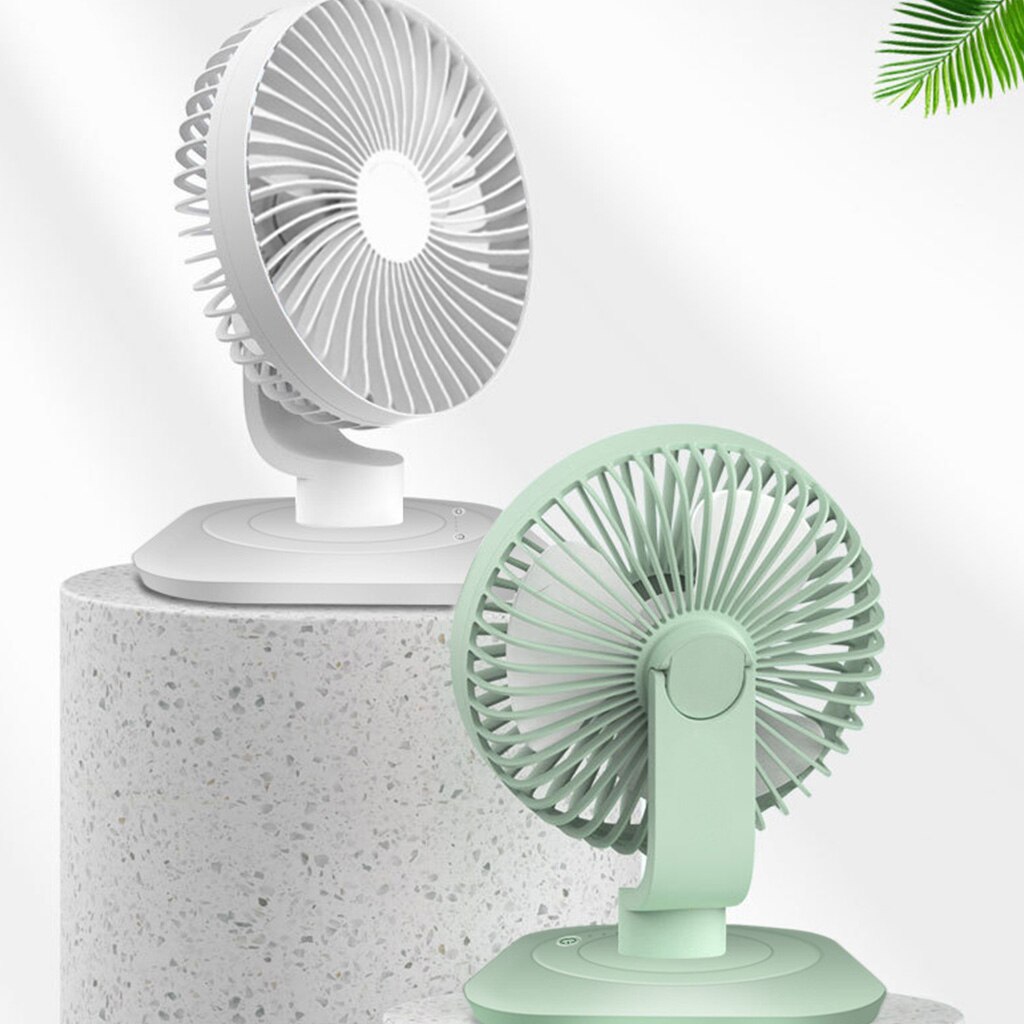 Laptop Cooler Cooling Fan ,3000mAh USB Rechargeable 120 Degree Oscillation Desk Fan, 3 Gear Shaking Head Fan for Home Office