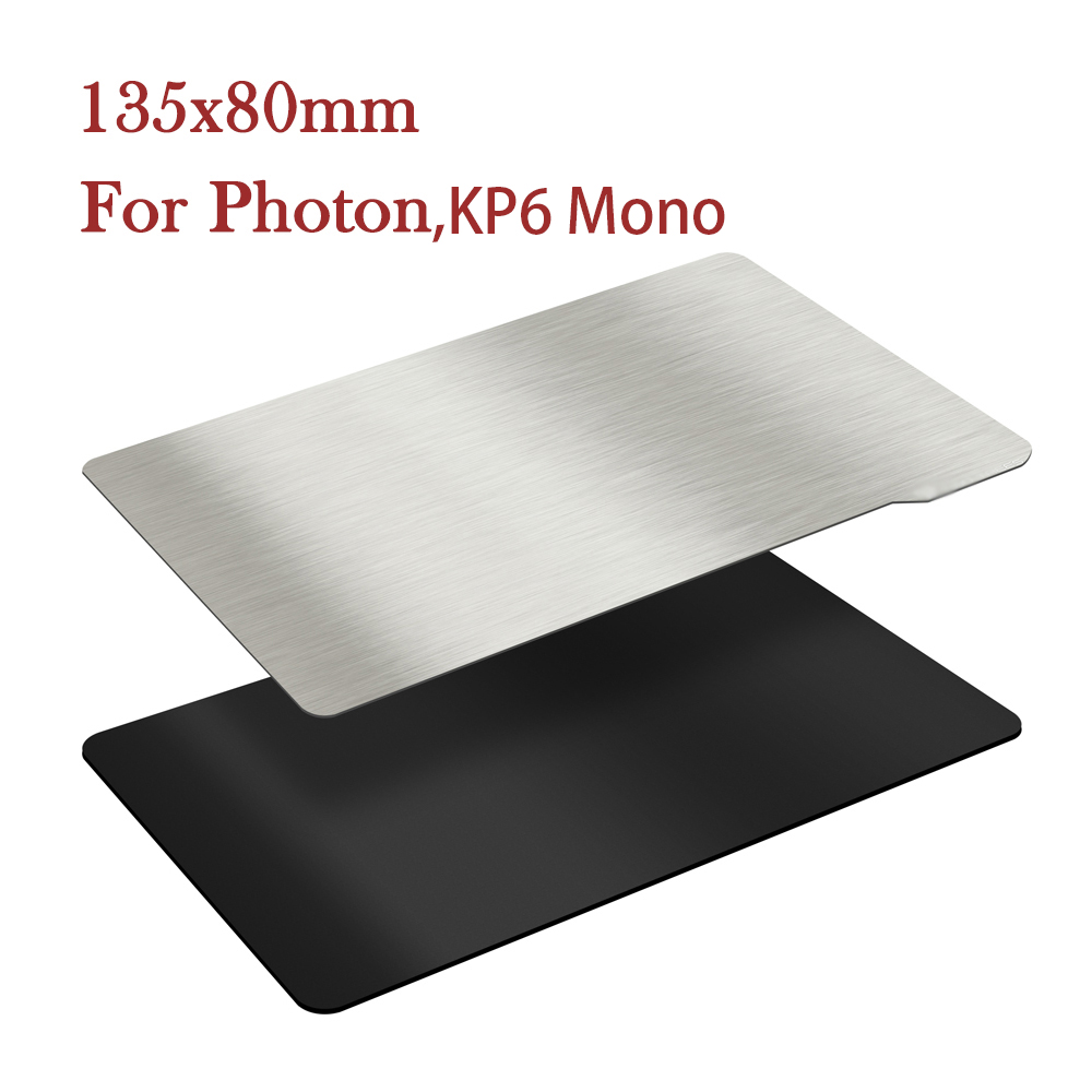 Spring Steel Sheet Plate Flexible Magnetic Sticker Flex 135x80 Heatbed 3D Printer Parts For KP6 DLP/SLA ANYCUBIC Mono X CREALITY: 135x80mm