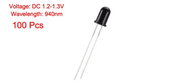 Uxcell 100pcs Photosensitive Diode Photodiodes Light Sensitive Sensors - View #13