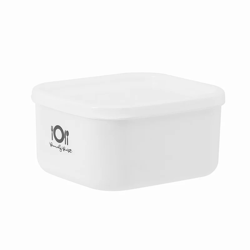 Fiambrera Rectangular pequeña, mediana y grande, refrigerador de plástico, cajón para frutas, caja Bento para microondas, caja de almacenamiento de alimentos: Amarillo claro