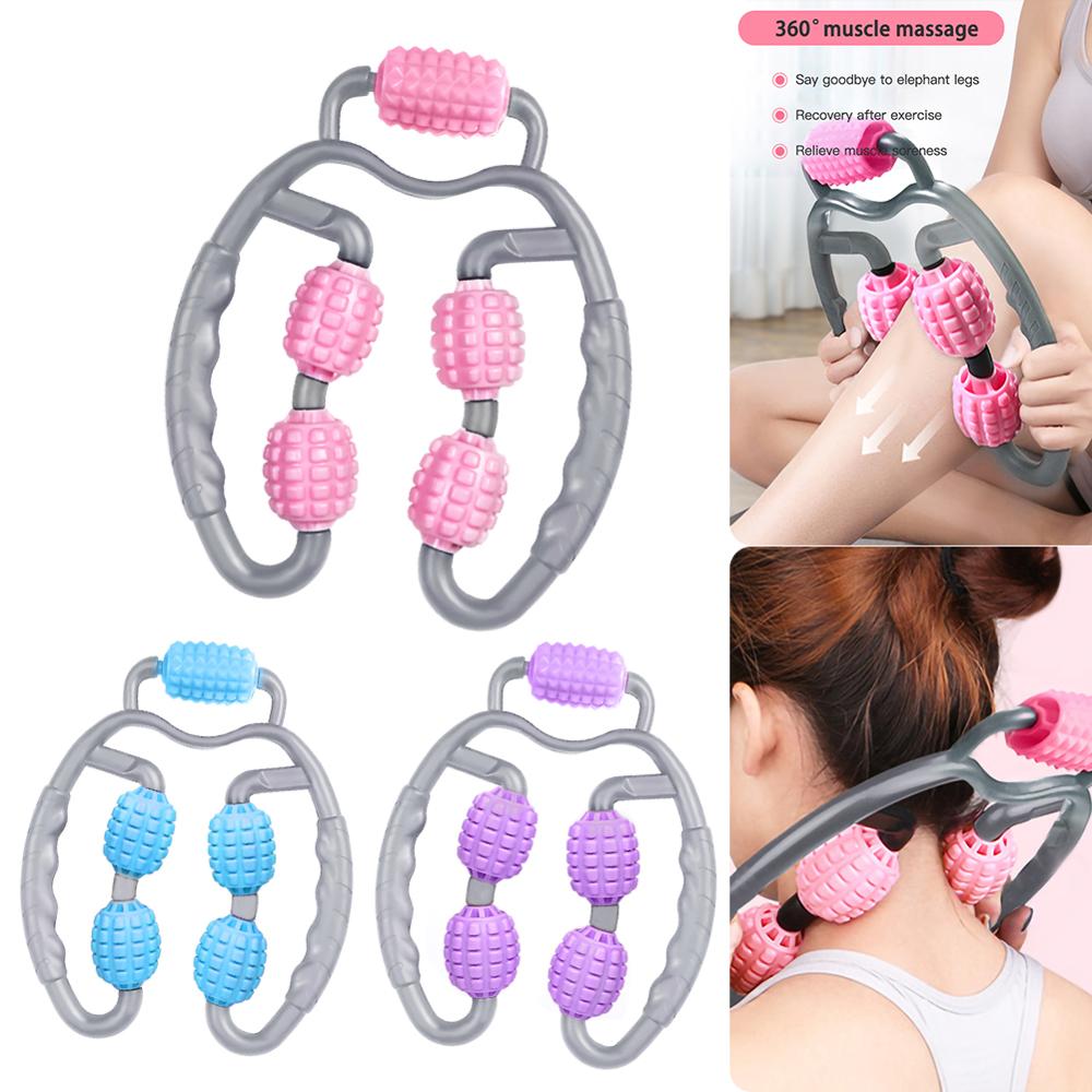 5 Wiel Foam Boom Ring Massager Relaxer Massage Spier Ontspannende Hand Skinny Been Massage Arm Nek Taille Fitnessapparatuur