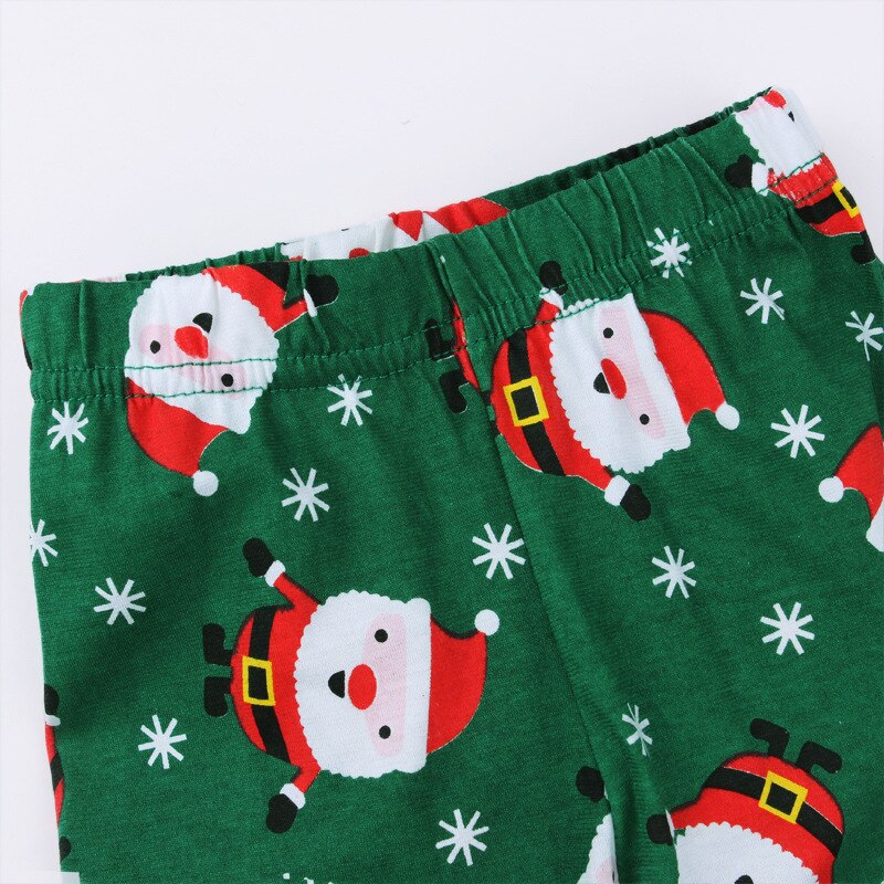 LZH estampado de otoño ropa de Santa Claus para Niñas Ropa de ocio Halloween trajes para niños Bonito traje para Niño 1-6 años conjunto de chico