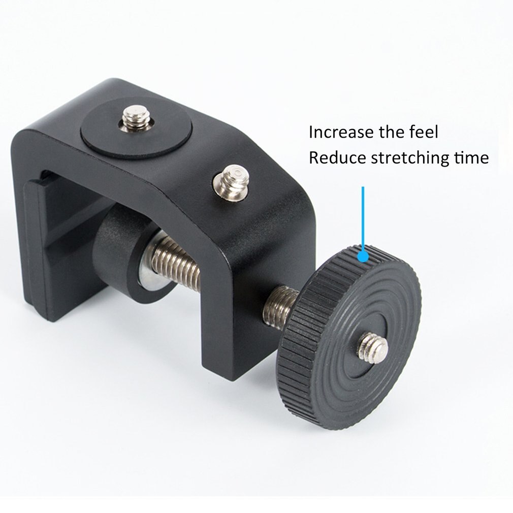 Desktop Universal Multifunction C-style Camera Screw Clamp + 360 Degree Mini Ball Head 1/4\" Screw Flash Speedlite Table Tripod: S