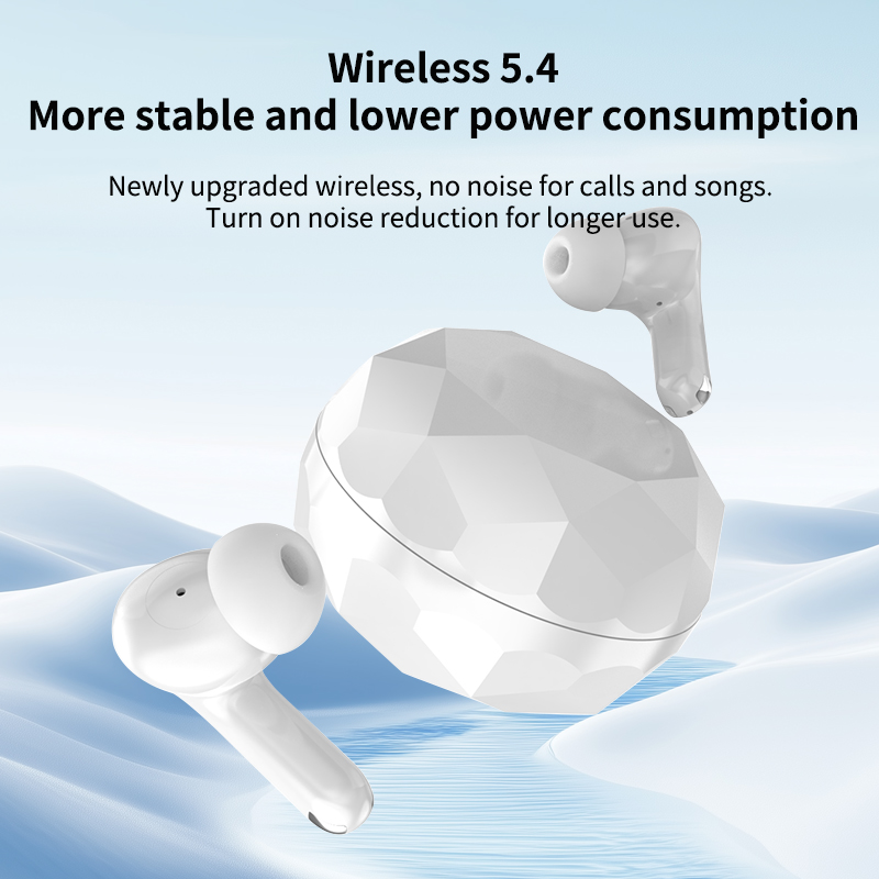 ENC Bluetooth Earbuds Active Noise Cancelling 5.4 Wireless In Ear Buds sports Portable Gaming Headphone Built-in Microphon