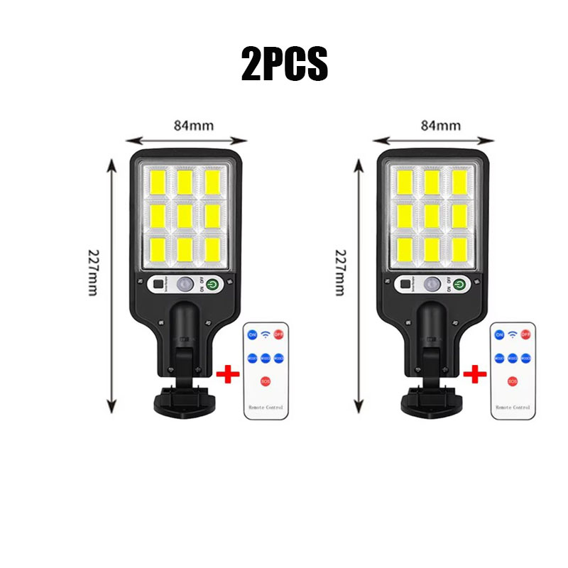 Led Solar Outdoor Remote Control 3 Modes Led Courtyard Wall Lamp Garden Terrace Garage Human Body Induction Door Street Lighting: Orange