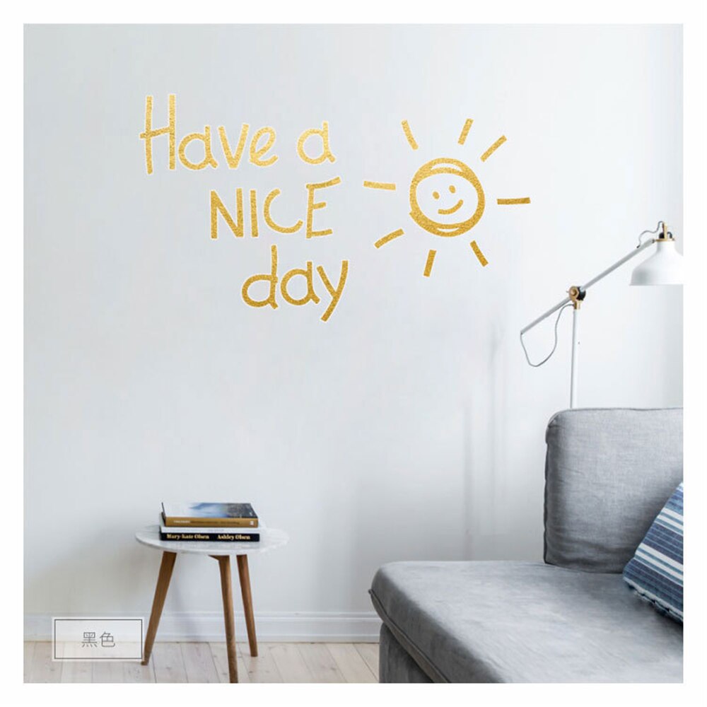 Have A Nice Day Letter Wall Stickers Babyroom Bedroom Living Room Decor Home Decoration Accessories