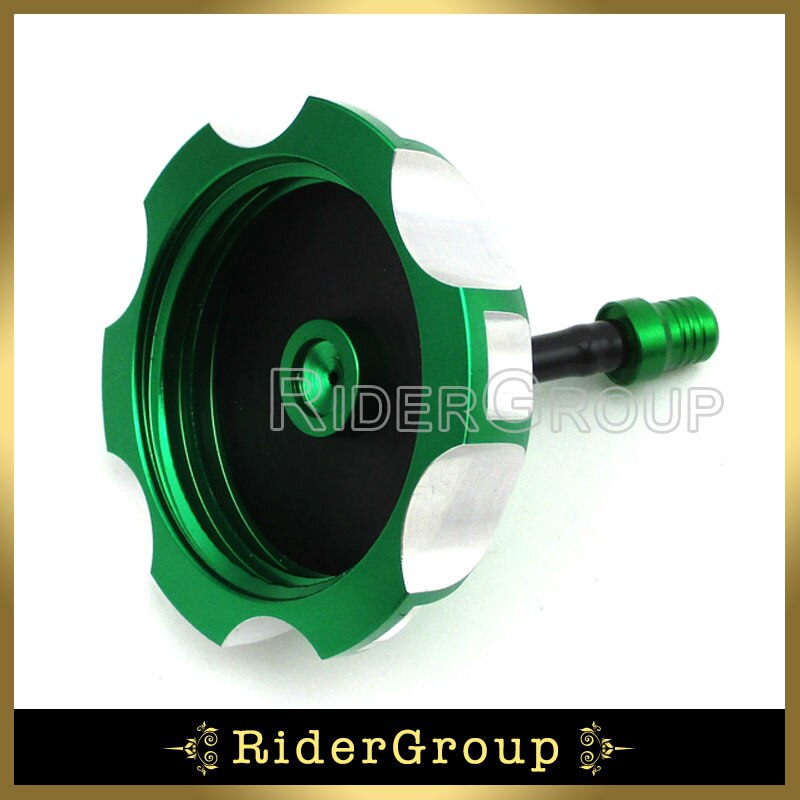 Groen Aluminium Tankdop Cover Voor Kawasaki KX 250F 450F 2006 2007 11 12 13 14 15 Motorfiets Dirt Motor Bike