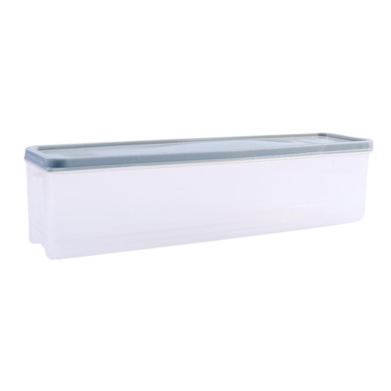 Boîte de rangement translucide pour nouilles, étanche à l&#39;humidité, boîte à Spaghetti hermétique avec couvercle en plastique transparent pour aliments et fruits: Bleu