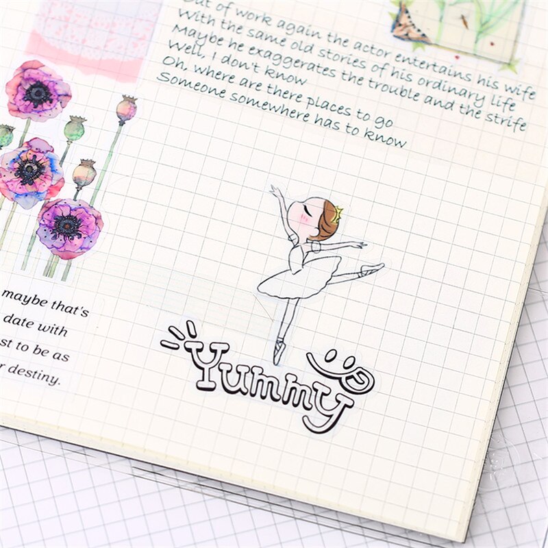 30 PCS Cartoon ballet student Papier Verzegelen Stickers Ambachten En Scrapbooking boek Decoratieve sticker DIY Briefpapier
