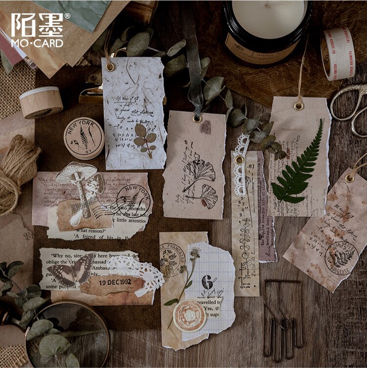 1pack/lot Kawaii Stationery Stickers Retro Texture folds DIY Craft Scrapbooking Album Junk Journal Happy Planner Diary Stickers