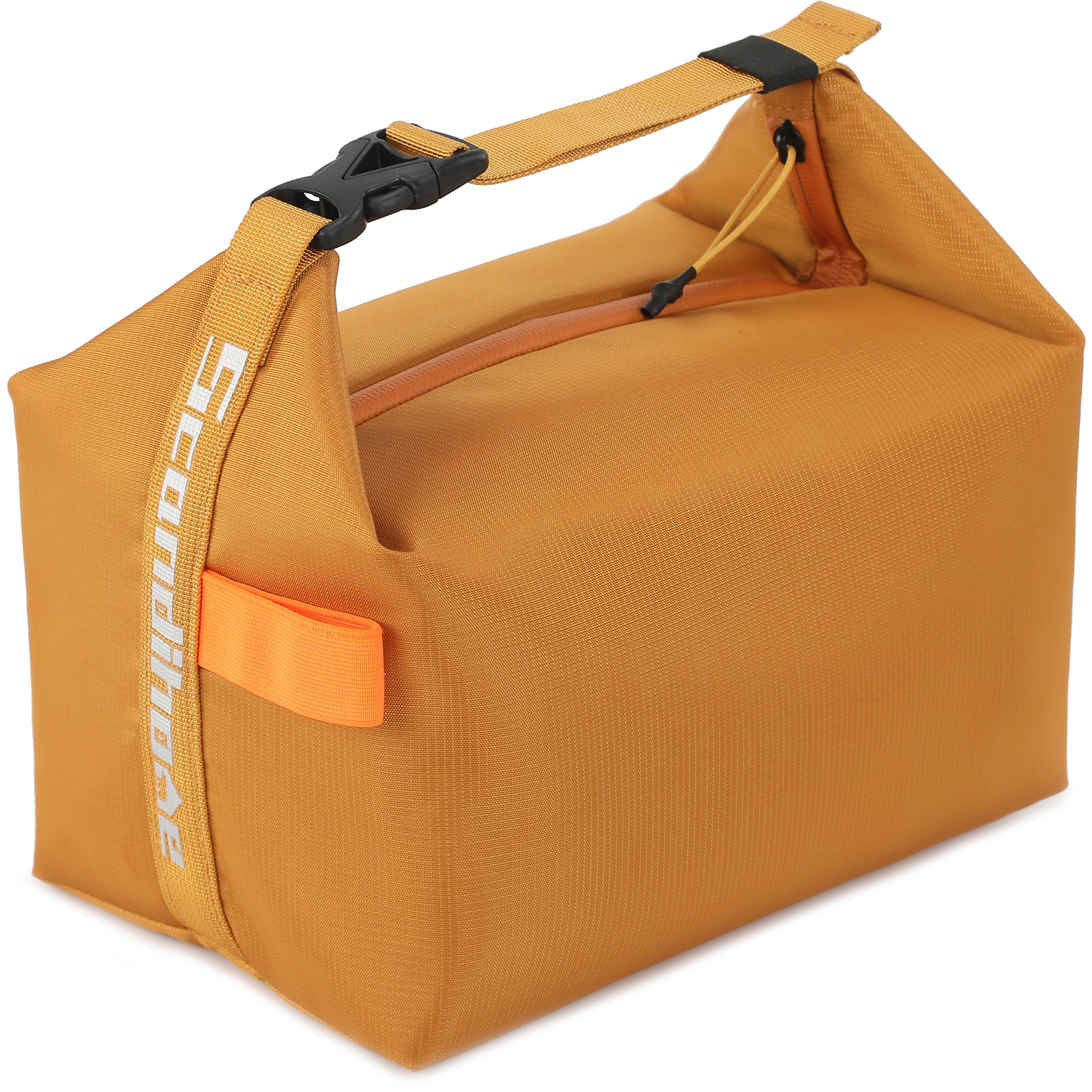 Izolowana torba na lunch Izolacja Bento Pack Folia aluminiowa Torba na ryż Opakowanie na posiłek Opakowanie na lód Przenośna torebka do przechowywania żywności na piknik: Pomarańczowy