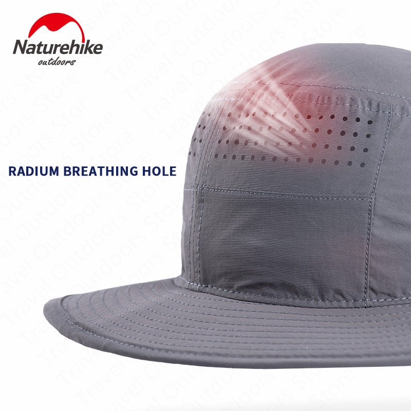 Naturehike Outdoor Hiking Cap Sunscreen Hat Summer Hiking Hat Wide Brim Sunshade Fishing Cap Breathable Quick-dry Lightweight