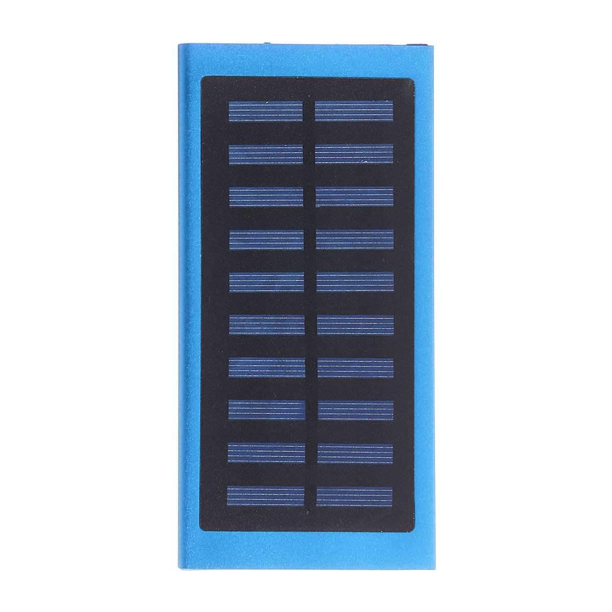 Draagbare Power Bank 50000 Mah Externe Batterij 2 Usb Led Powerbank Mobiele Telefoon Solar Charger: Blue