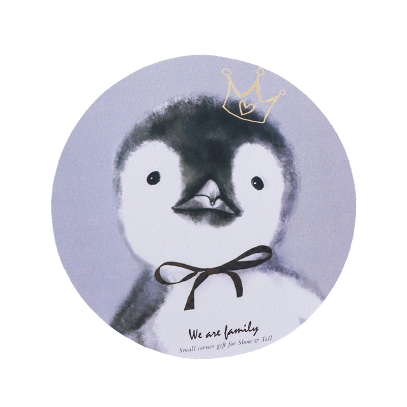 1pcs cartoon dier patroon muismat 20*3 cm ronde rubber muismat kantoor computer thuis non- slip desk pad