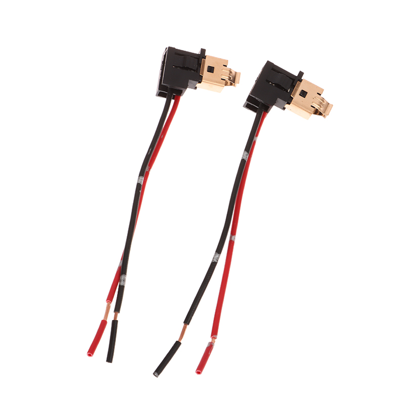 2Pcs Socket Wiring Light Socket Harness Car Accessories Adapter Lamp Holders Copper Core H1 H3 12V Power Source Connection Cable: Default Title