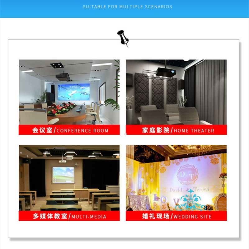 Mini 21.5CM Projector Bracket Micro Projector Hanger Wall Mount Aluminum Alloy Bracket Rotate 360 Degree