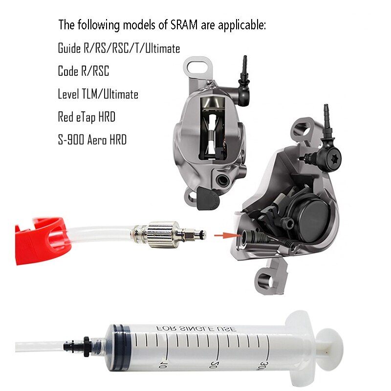 Olie Schijfrem Ontluchtingsset Tool Olie Vullen Joint Voor Sram S4 Rand Sram Brake Bleed Kit