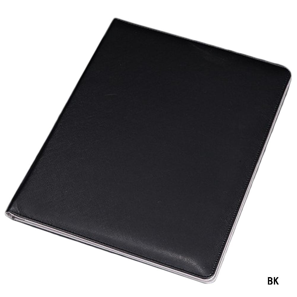 A4 Leder Datei Ordner Mit Rechner Multifunktions Büro Liefert Organizer Manager Dokument Pads Aktentasche Padfolio Taschen: BK