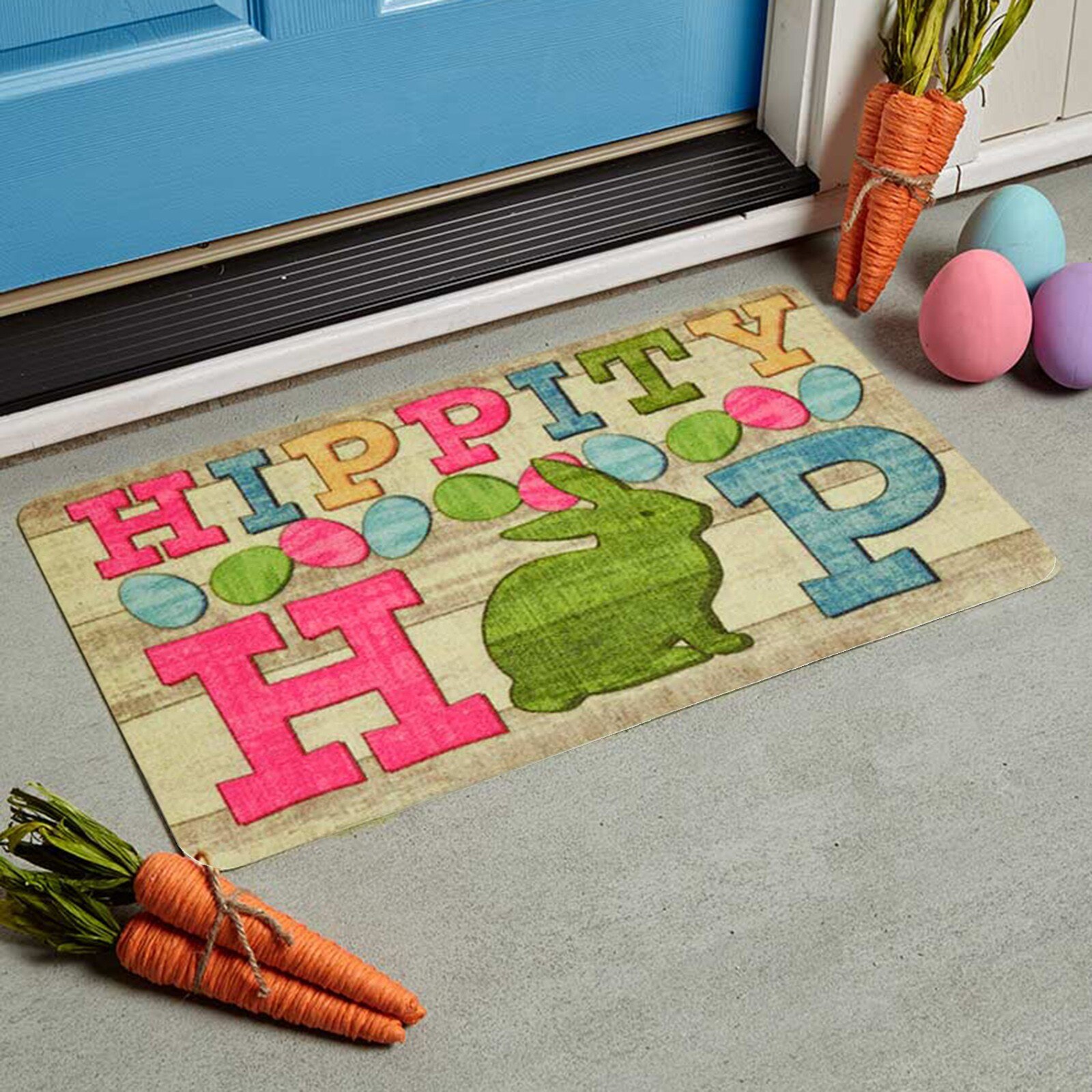 El día de Pascua felpudos de Bienvenido a casa decoración de alfombras alfombra habitación CarpetSupport y . Exclusivo.