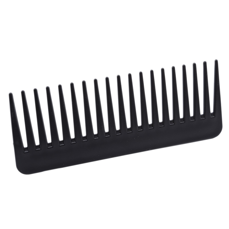1PC Wide Tooth Comb Black ABS Plastic Heat-resistant Large Wide Tooth Comb For Hair Styling Tool
