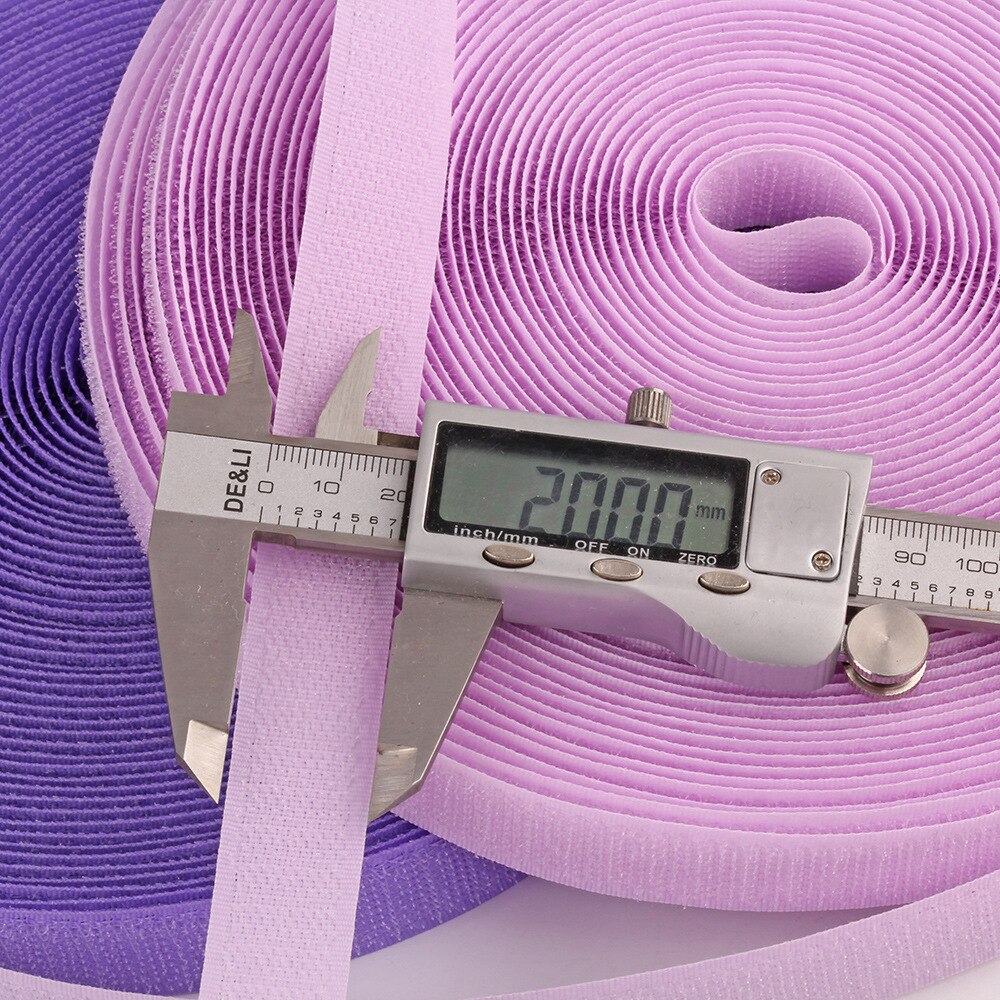 Geen Zelfklevende Sluiting Tape Diy Polyester Nylon Haak Lus Haak Sluiting Tape Naaien Accessoires Geen Sterke Lijm 2Cm * 25Yards