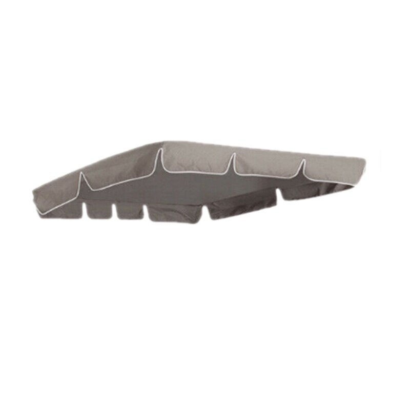 Baloiços de dossel jardim pátio ao ar livre cadeira balanço rede verão à prova dwaterproof água telhado dossel substituição balanço toldo cadeira: Brown double