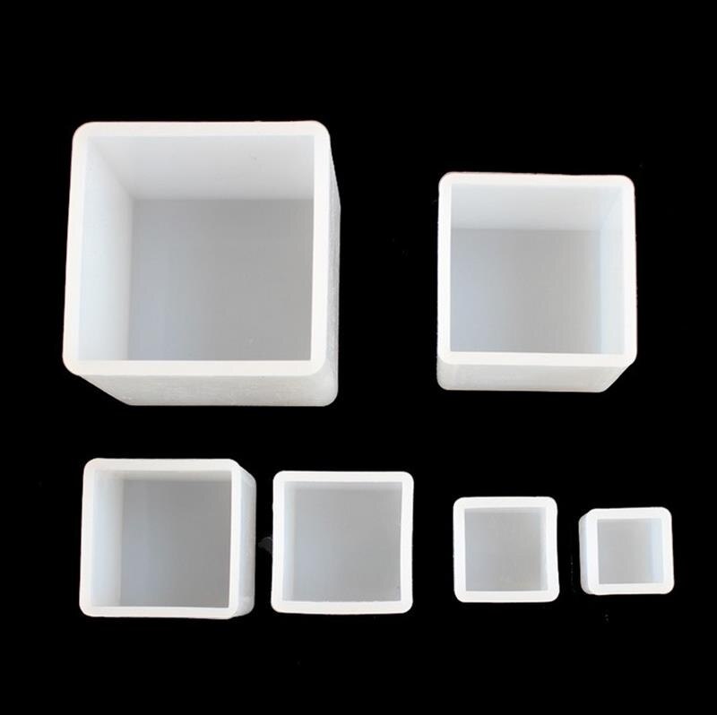 Moldes de arcilla transparente para hacer Herramientas de alfarería, moldes de cerámica, resina de arcilla polimérica, molde de artesanías redondo ovalado cuadrado en forma de silicona portátil