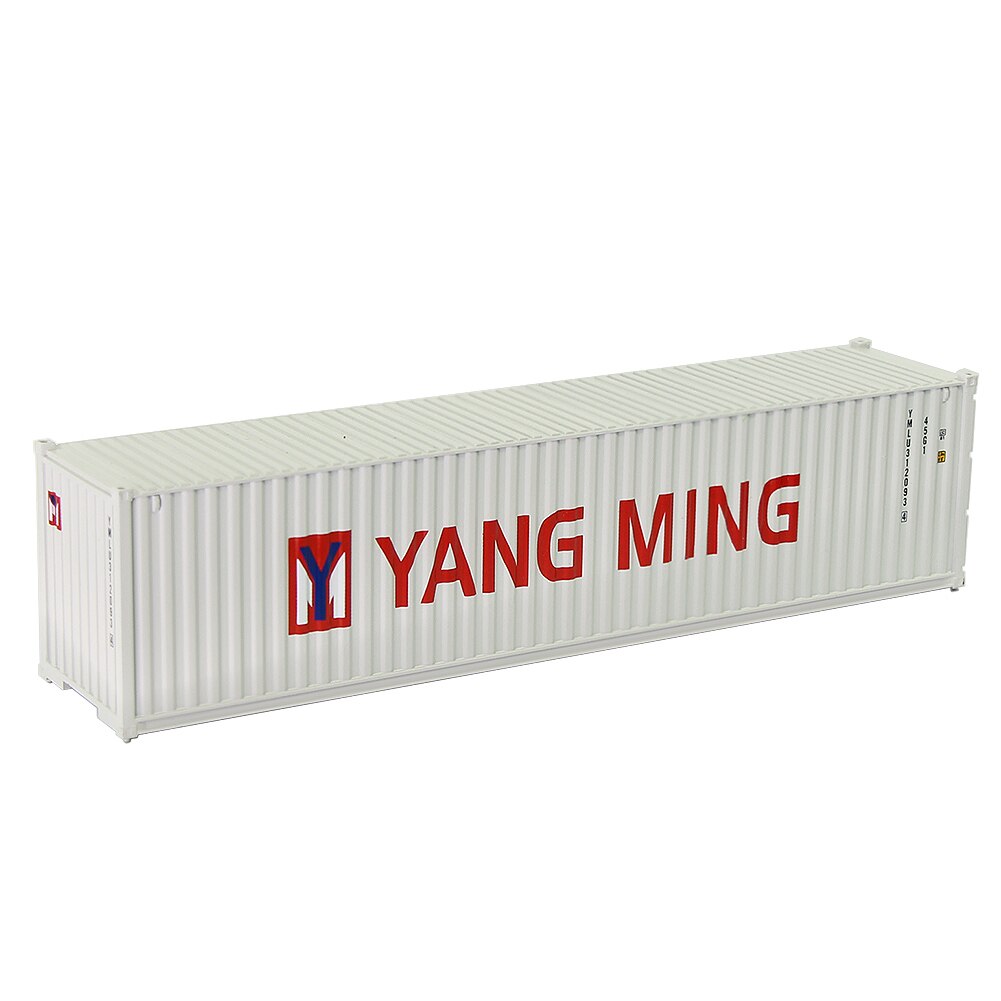 1pc HO Scale Model Train 40" Container 40ft Container Freight Car 1:87 Railway Modeling Layout: YANG MING