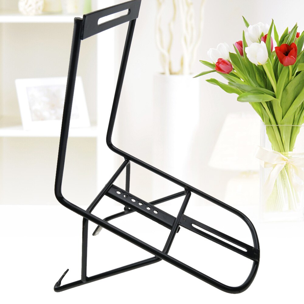 Bike Front Luggage Rack Front Rack Carrier Panniers Shelf Cycling Bike Stand Accessories(Black)