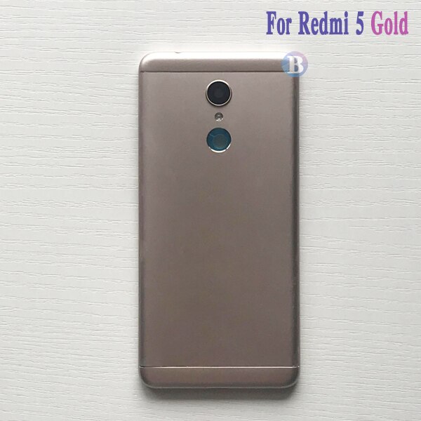 Back Cover Voor Xiaomi Redmi 5 / Redmi 5 Plus Behuizing Batterij Cover Deur Achter Cover Chassis Frame: Redmi 5 Gold