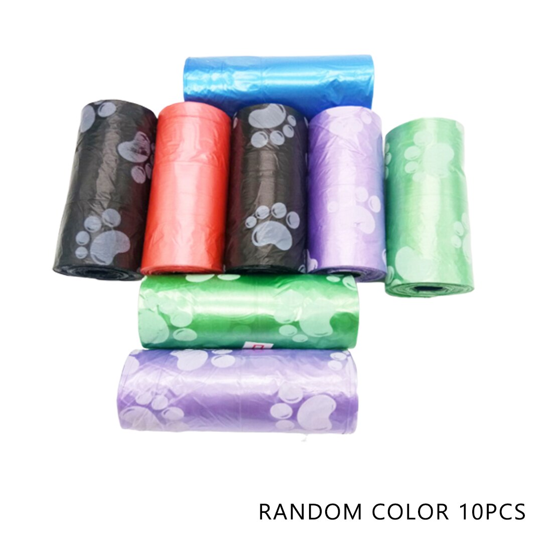 Biodegradable Garbage Bags Degradable Pet Waste Poop Bags Garbage Bags Vest Style Storage: 10pcs Garbage Bag