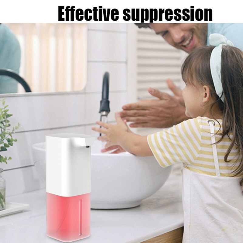Pigeon Automatische Zeepdispenser, 300 ML/10oz Elektrische Handzeepdispenser Aanraakloze Schuimzeepdispenser Sensor Vloeibare Zeepdispenser voor Badkamer Keuken (White