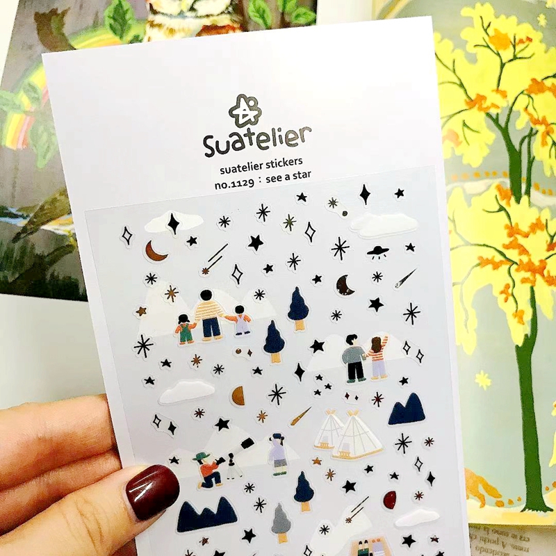 Suatelier Korea Scrapbooking Stickers Zien Een Ster Diy Craft Supplies