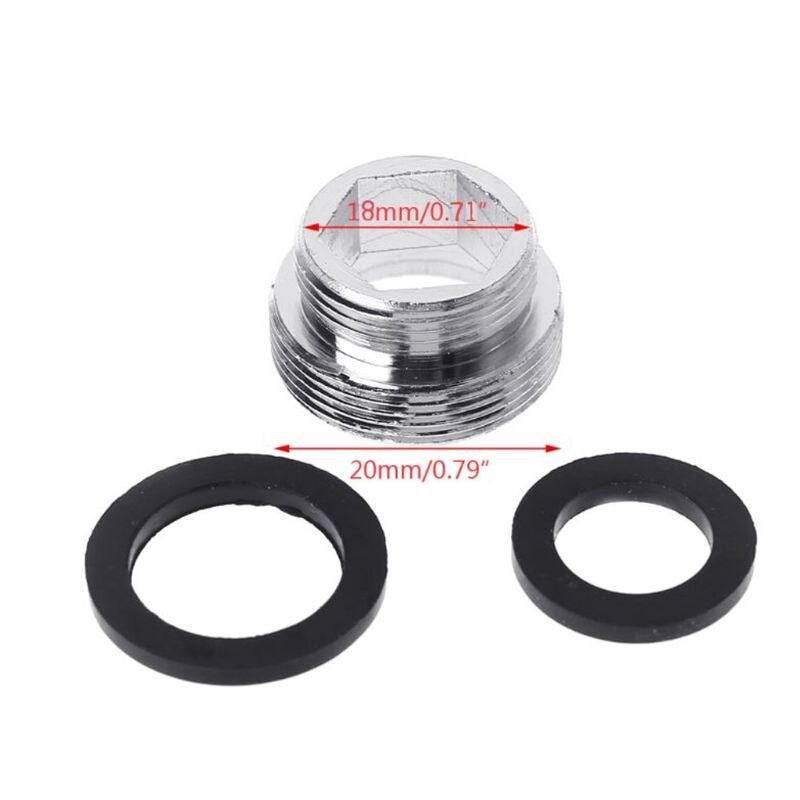 Solid Metal Adaptor Outside Thread Water Saving Kitchen Faucet Tap Aerator Connector Kitchen Faucet Adapter Water Purifier