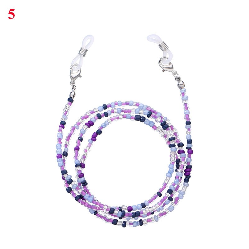 Neue Boho Maske Gurt Perlen Gläser Ketten Frauen Gesicht Maske Schlüsselband Anti Rutsch frauen Nacken Kette Für Brillen Kordon de anteojos: a5