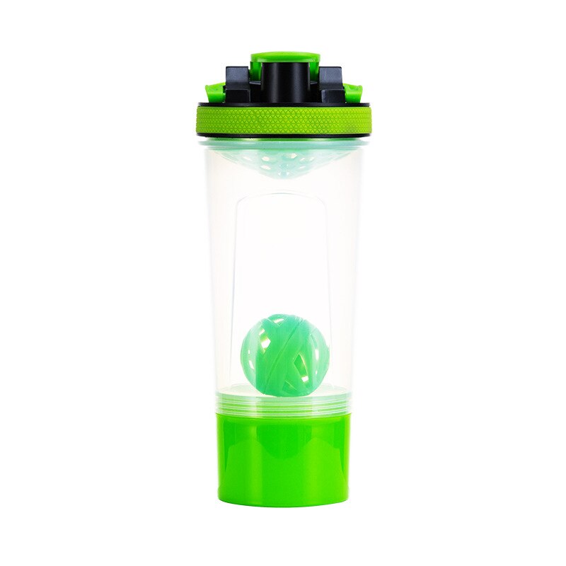 700Ml Wei-eiwit Shaker Fles Plastic Waterfles Bpa Gratis Proteina Shaker Gym Sport Fitness Draagbare Drinkfles: transparent green