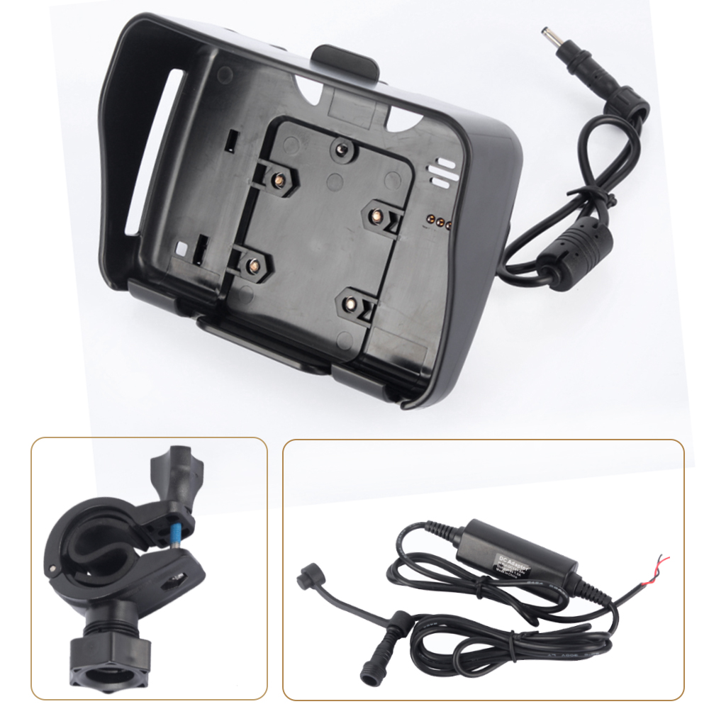 Accesorios para Moto GPS, 1 Juego de 4,3 pulgadas, 1 soporte de cuna + 1 cable de alimentación + 1 soporte de montaje adecuado para Fodsports, navegación de motocicleta