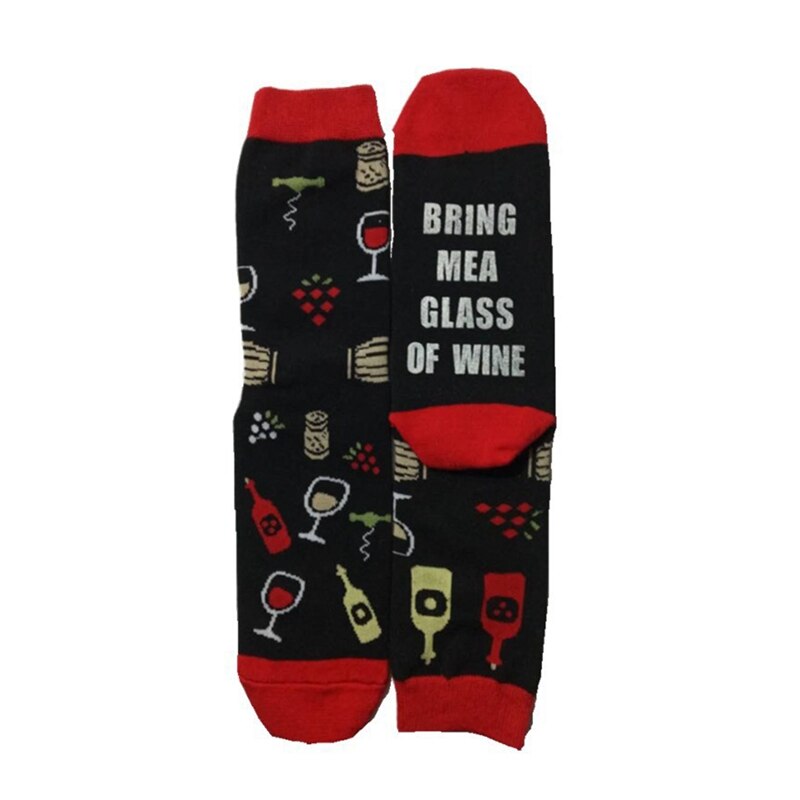 Socks Letter Pattern Printed Soft Elastic Breathable Comfortable Cotton Socks Spadnex Hosiery Footwear